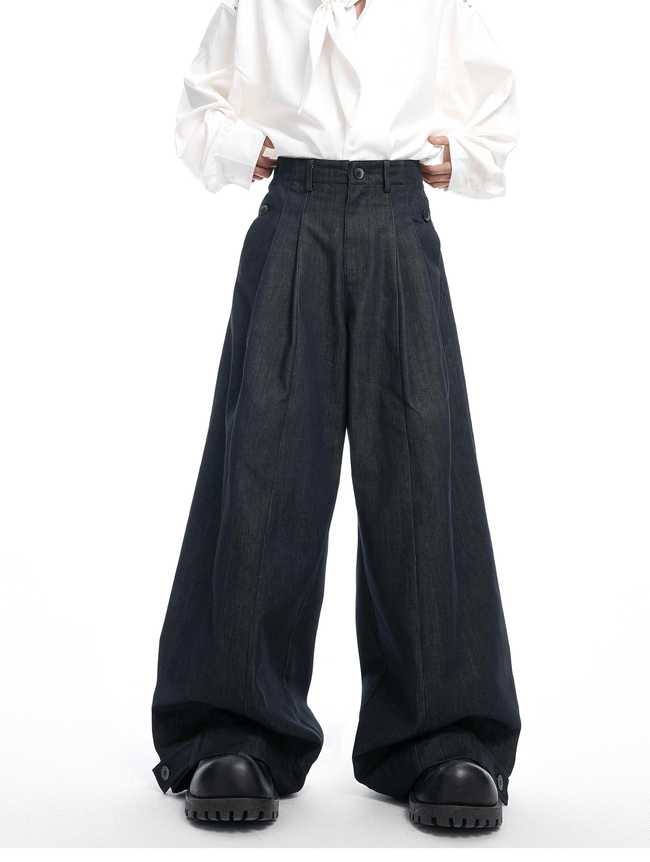 Vintage Heavyweight Raw Denim Wide - Leg Jeans - COPPING THREADS - ArguE CulturE Hover Image
