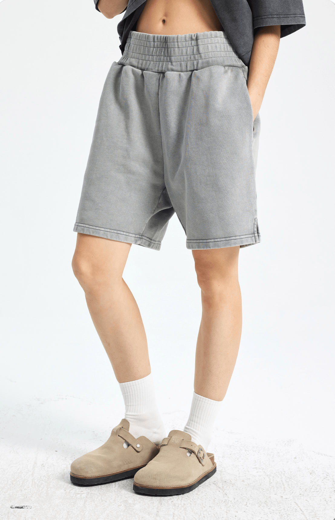 Vintage Heavyweight Washed Cotton Shorts - COPPING THREADS - CT Basics