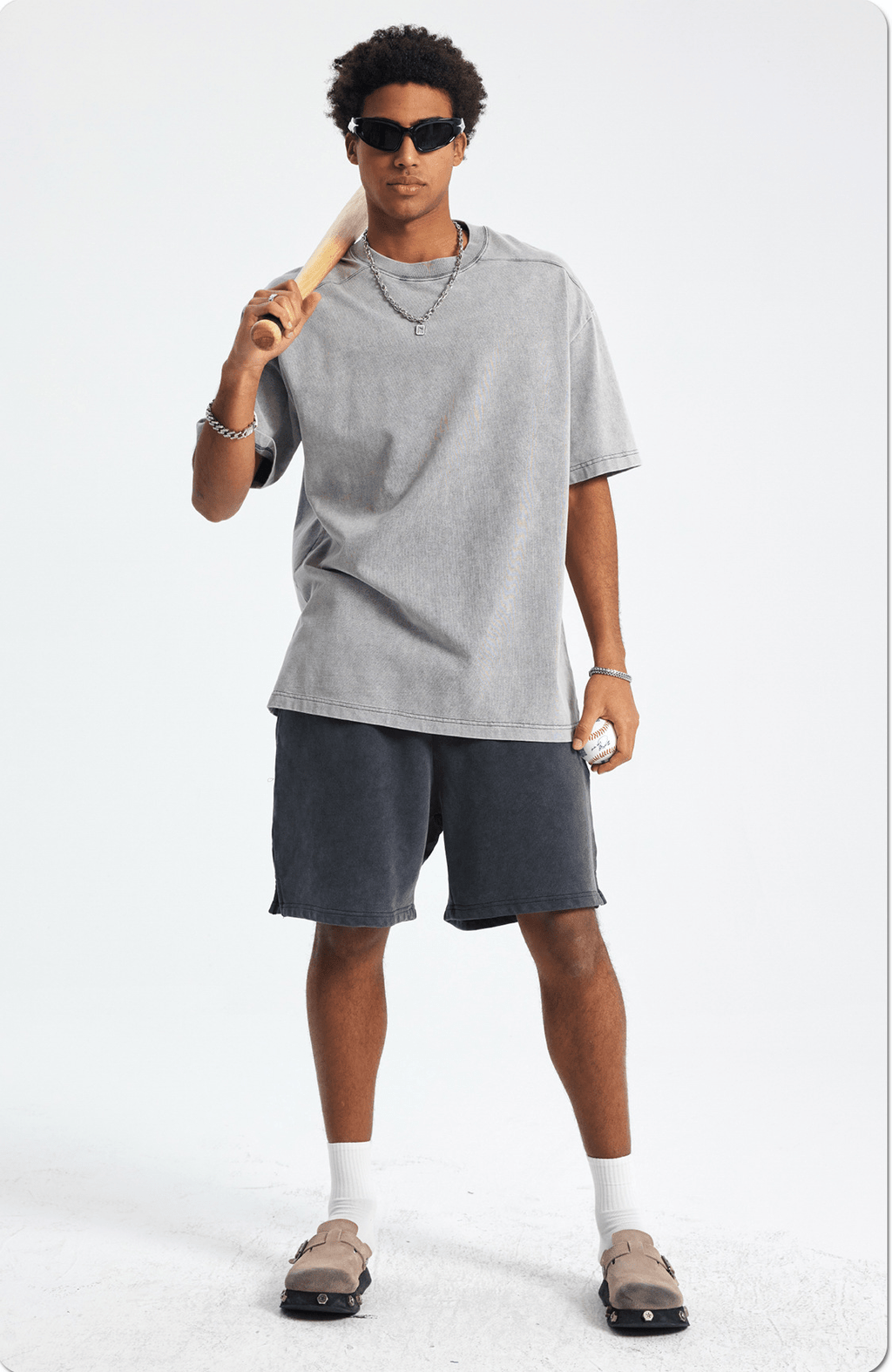 Vintage Heavyweight Washed Cotton Shorts - COPPING THREADS - CT Basics