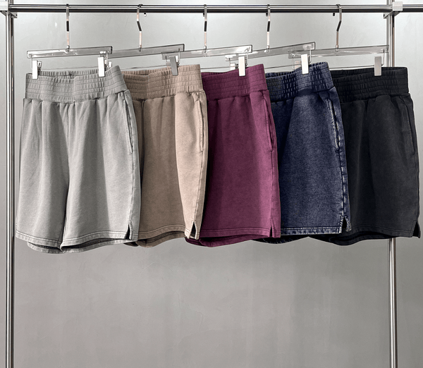 Vintage Heavyweight Washed Cotton Shorts - COPPING THREADS - CT Basics