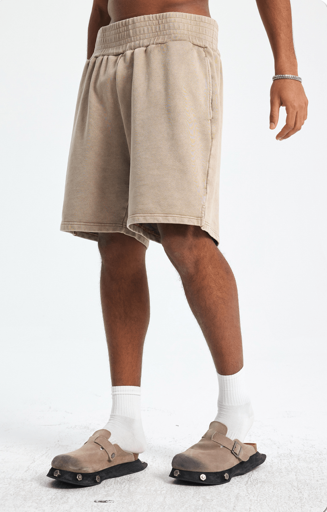 Vintage Heavyweight Washed Cotton Shorts - COPPING THREADS - CT Basics