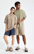 Vintage Heavyweight Washed Cotton Shorts - COPPING THREADS - CT Basics