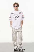 Vintage Hip - Hop Racing Print Tee - COPPING THREADS - Harsh and Cruel