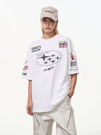 Vintage Hip - Hop Racing Print Tee - COPPING THREADS - Harsh and Cruel