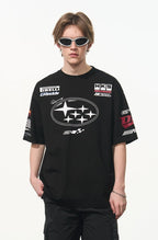 Vintage Hip - Hop Racing Print Tee - COPPING THREADS - Harsh and Cruel