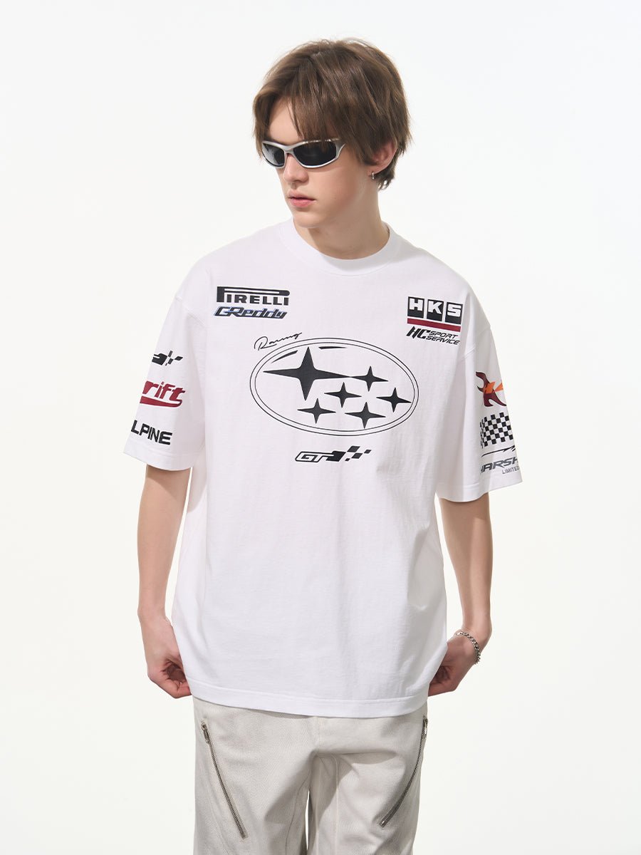 Vintage Hip - Hop Racing Print Tee - COPPING THREADS - Harsh and Cruel