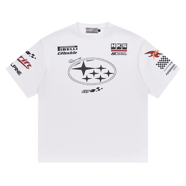 Vintage Hip - Hop Racing Print Tee - COPPING THREADS - Harsh and Cruel