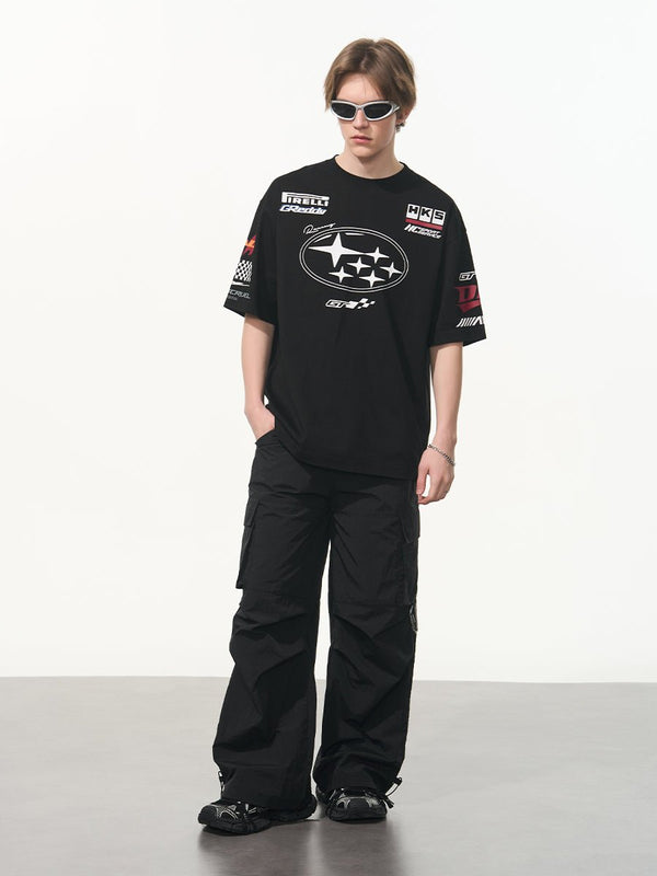 Vintage Hip - Hop Racing Print Tee - COPPING THREADS - Harsh and Cruel