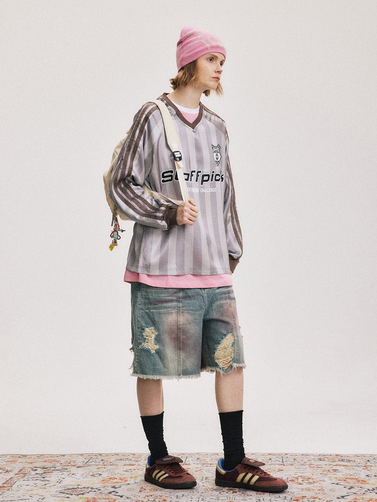 Vintage - Inspired Blokette Striped Long Sleeve Tee - COPPING THREADS - CT Select