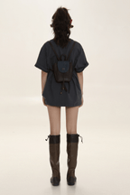 Vintage - Inspired Embroidered Lettering Tee - COPPING THREADS - MOROMORO