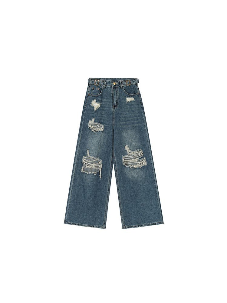 Vintage Irregular Distressed Denim - COPPING THREADS - RAYOHOPP