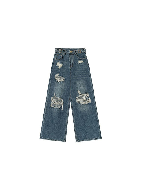Vintage Irregular Distressed Denim - COPPING THREADS - RAYOHOPP