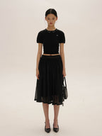 Vintage Knit Top with Pearl & Bow Embellishments - COPPING THREADS - MOROMORO