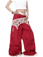 Vintage Lace Overlay Paratrooper Pants - COPPING THREADS - CT Select