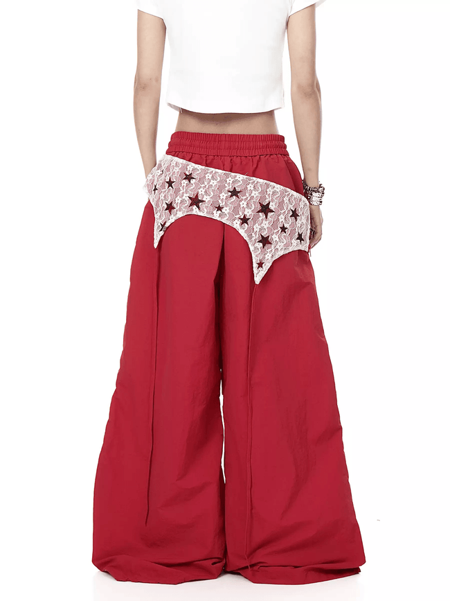 Spitzen-T-Shirt mit V-Ausschnitt Main Image