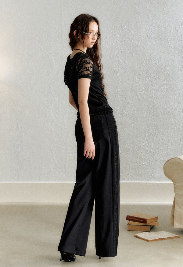 Vintage Lace Patchwork Trousers - COPPING THREADS - AYF