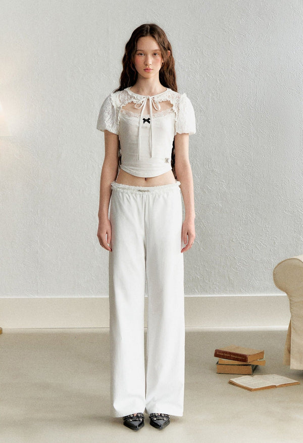 Vintage Lace Patchwork Trousers - COPPING THREADS - AYF