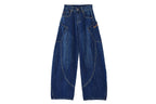 Vintage Large Pockets Denim Cargo Pants - COPPING THREADS - CHICISLAND