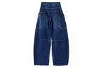 Vintage Large Pockets Denim Cargo Pants - COPPING THREADS - CHICISLAND