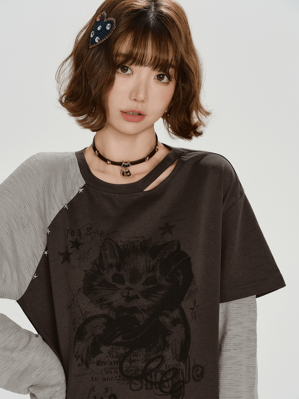 Vintage Layered - Look Graphic Long Sleeve Tee - COPPING THREADS - CHICISLAND