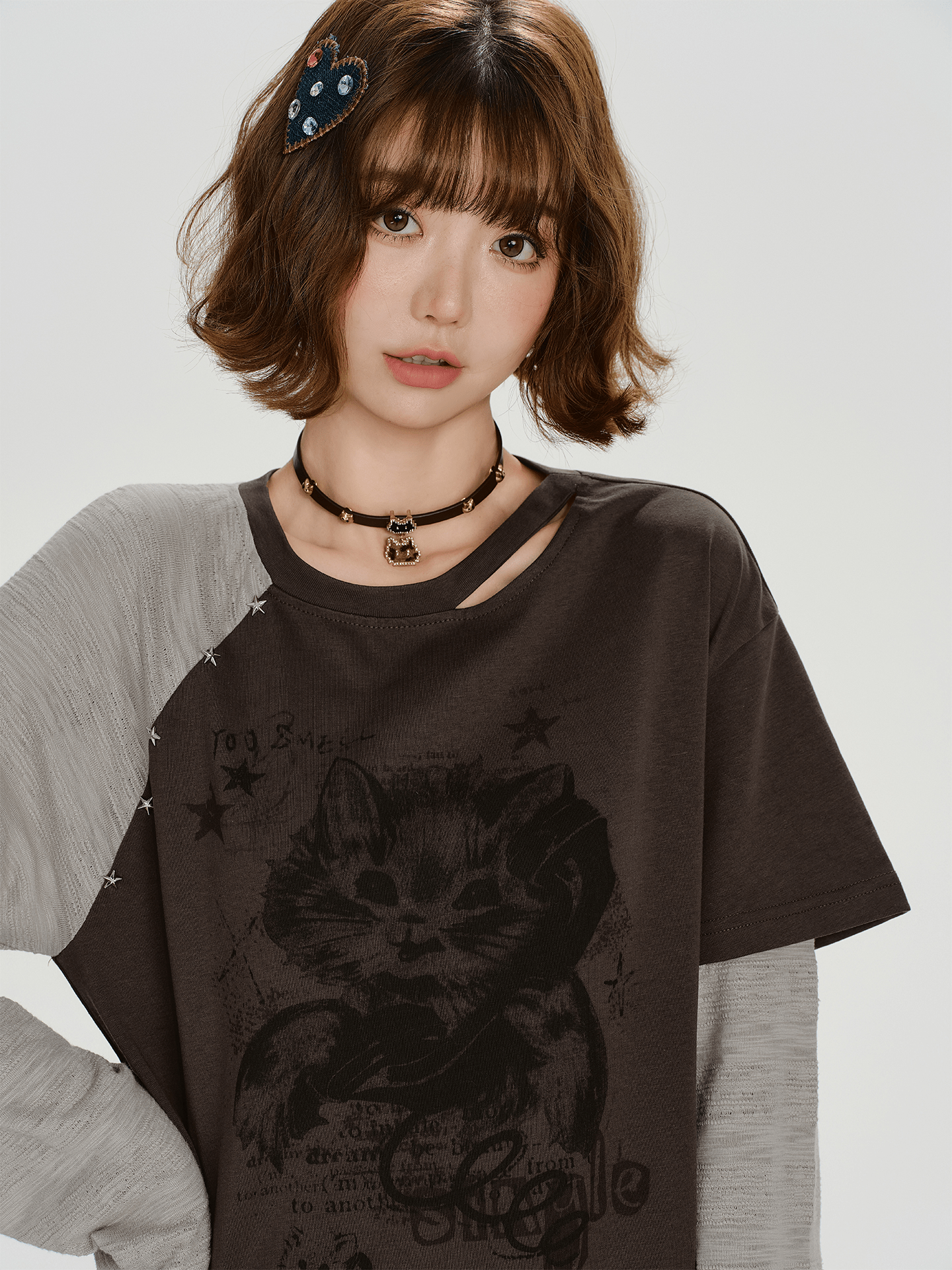 Vintage Layered - Look Graphic Long Sleeve Tee - COPPING THREADS - CHICISLAND