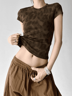 Vintage Leopard Fitted Tee - COPPING THREADS - CT Select