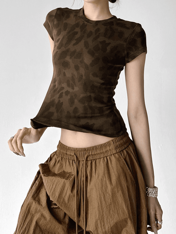 Vintage Leopard Fitted Tee - COPPING THREADS - CT Select