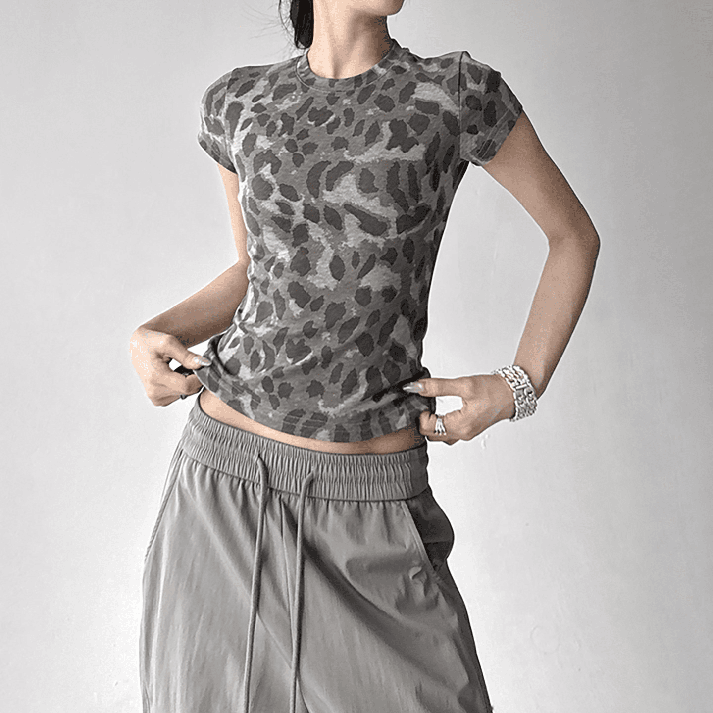 Vintage Leopard Fitted Tee - COPPING THREADS - CT Select