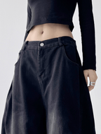 Vintage Leopard Patchwork Wide - Leg Jeans - COPPING THREADS - CT Select