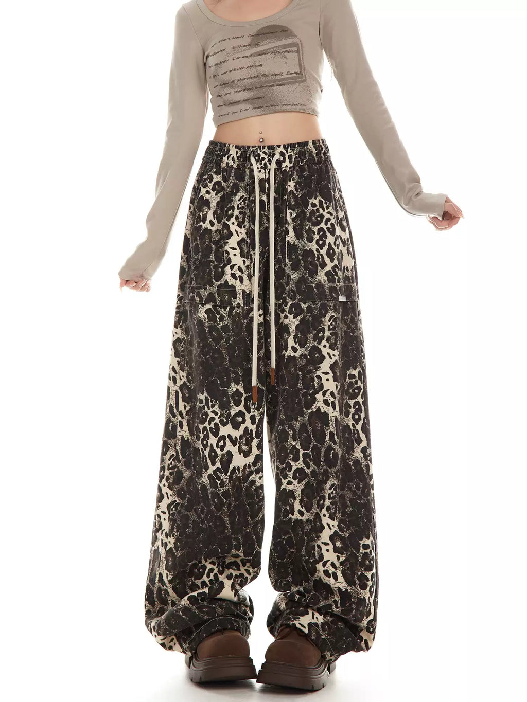 Vintage Leopard Print Cargo Pants - COPPING THREADS - CHICISLAND