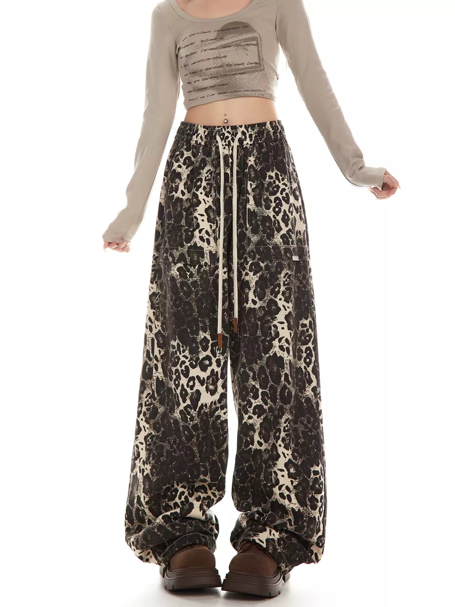 Vintage Leopard Print Cargo Pants - COPPING THREADS - CHICISLAND
