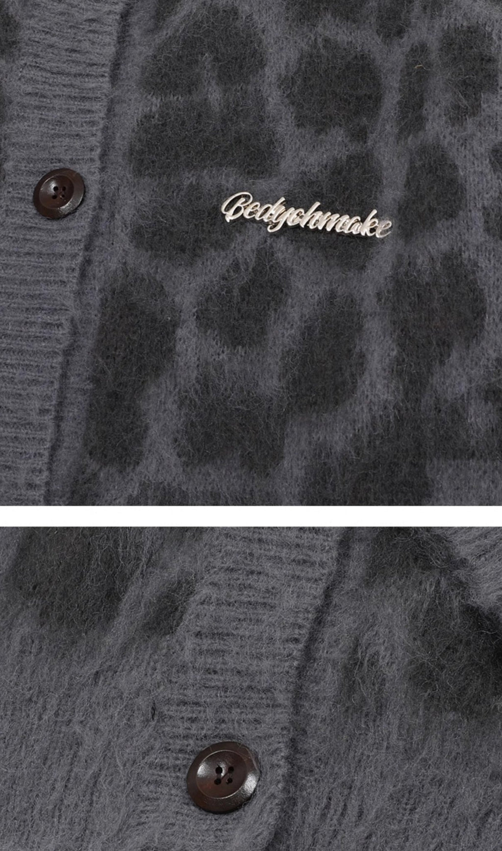 Vintage Leopard Print Knit Cardigan - COPPING THREADS - CHICISLAND