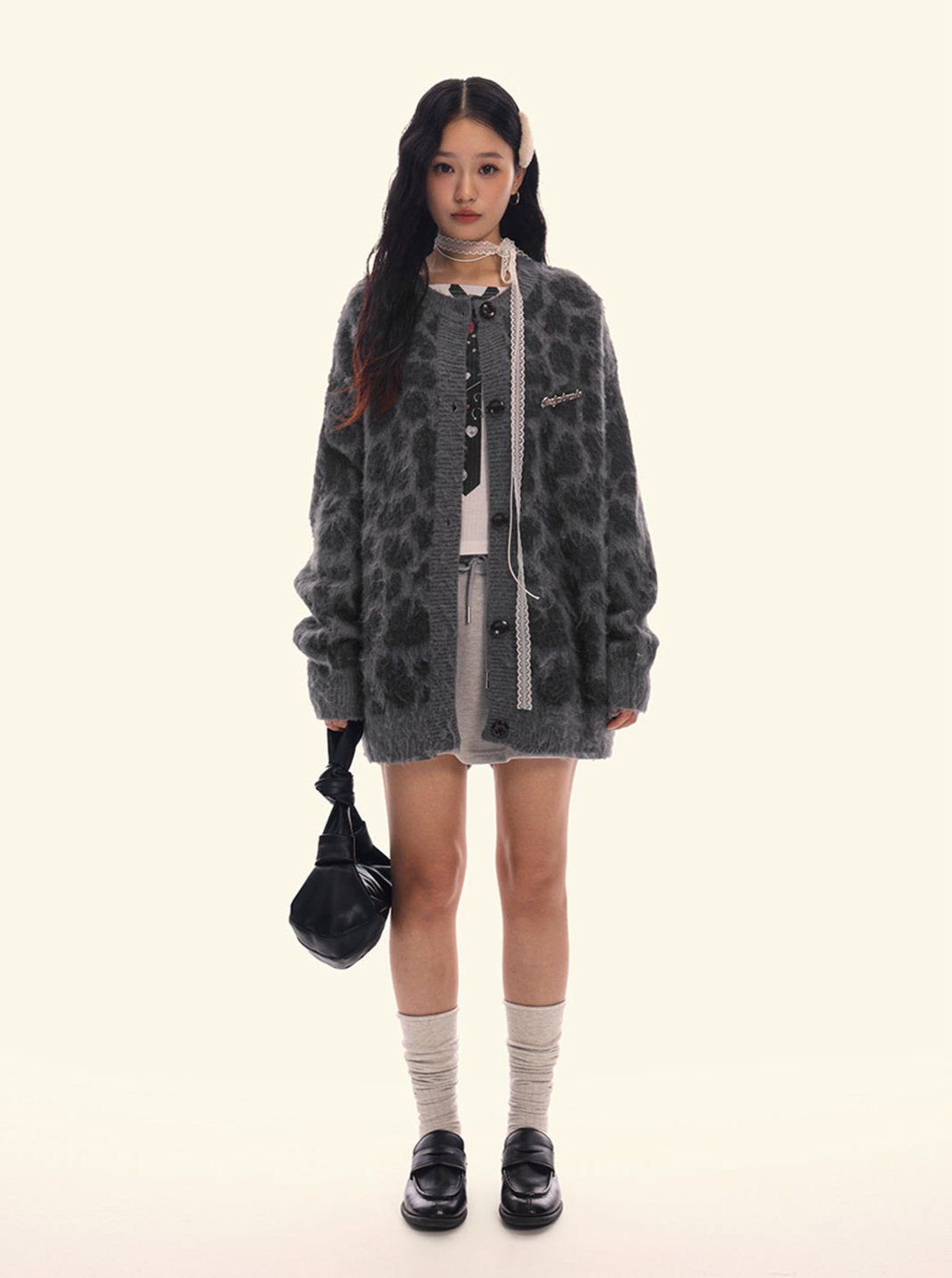 Vintage Leopard Print Knit Cardigan - COPPING THREADS - CHICISLAND