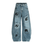 Vintage Letter Patchwork Wide - Leg Denim - COPPING THREADS - CT Select