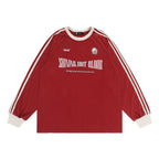 Vintage Letter Print Long Sleeve Tee - COPPING THREADS - CHICISLAND