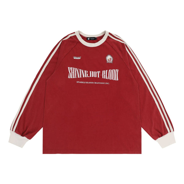 Vintage Letter Print Long Sleeve Tee - COPPING THREADS - CHICISLAND