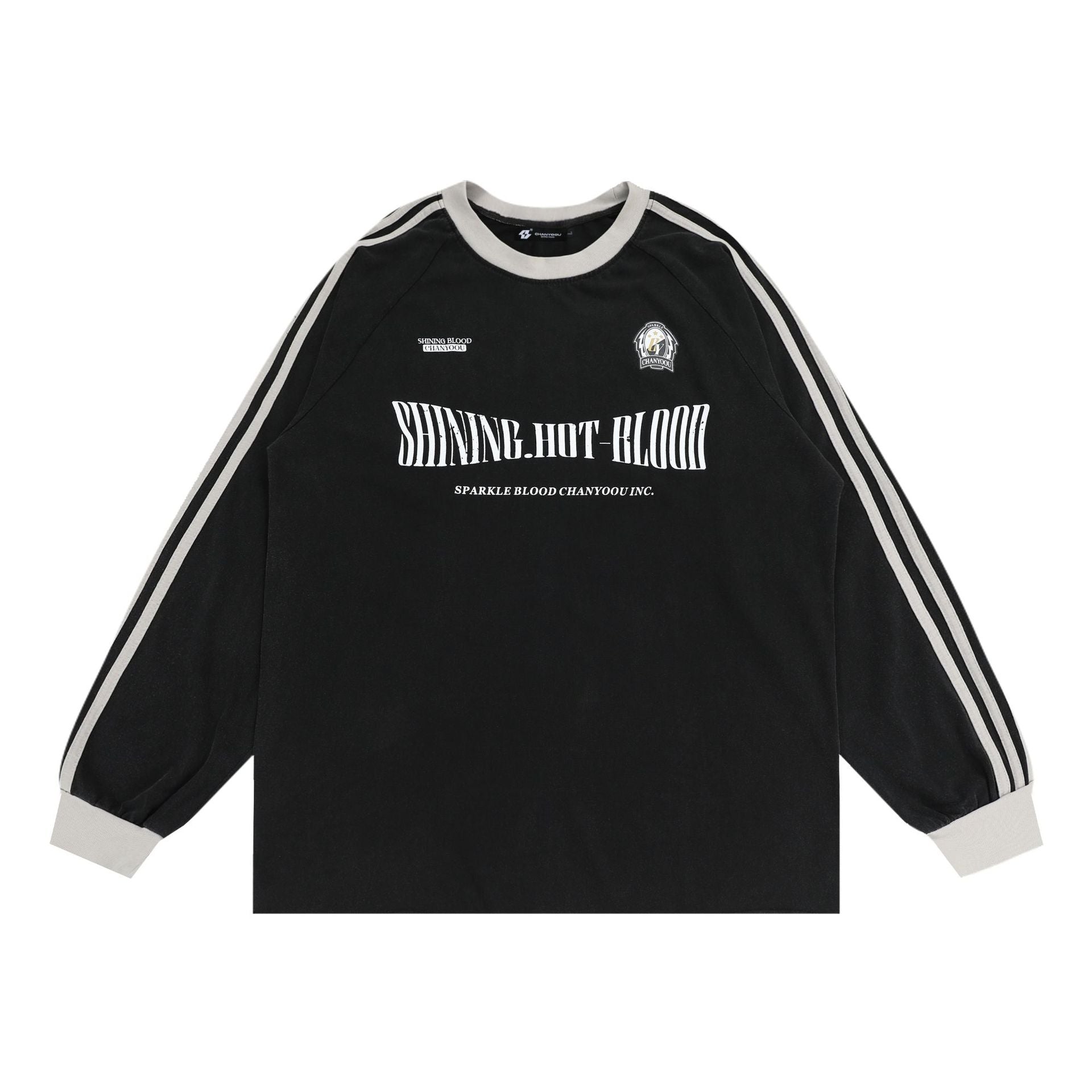 Vintage Letter Print Long Sleeve Tee - COPPING THREADS - CHICISLAND