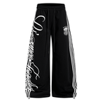 Vintage Letter Print Wide - Leg Sweatpants - COPPING THREADS - CT Select