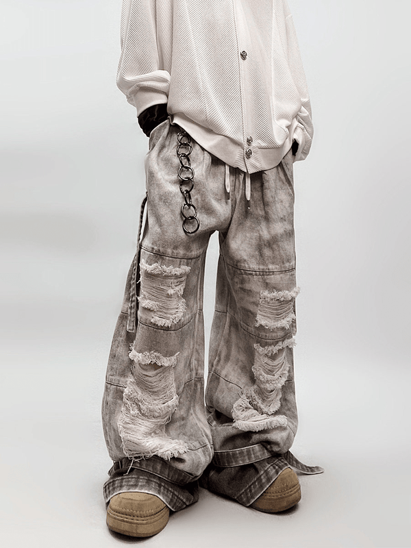Vintage Mud - Dyed Washed Baggy Jeans - COPPING THREADS - CT Select