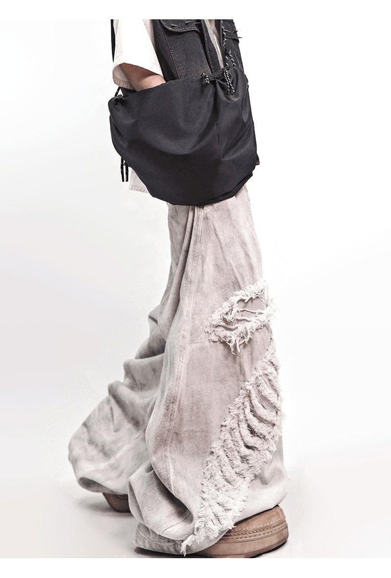 Vintage Mud - Dyed Washed Baggy Jeans - COPPING THREADS - CT Select