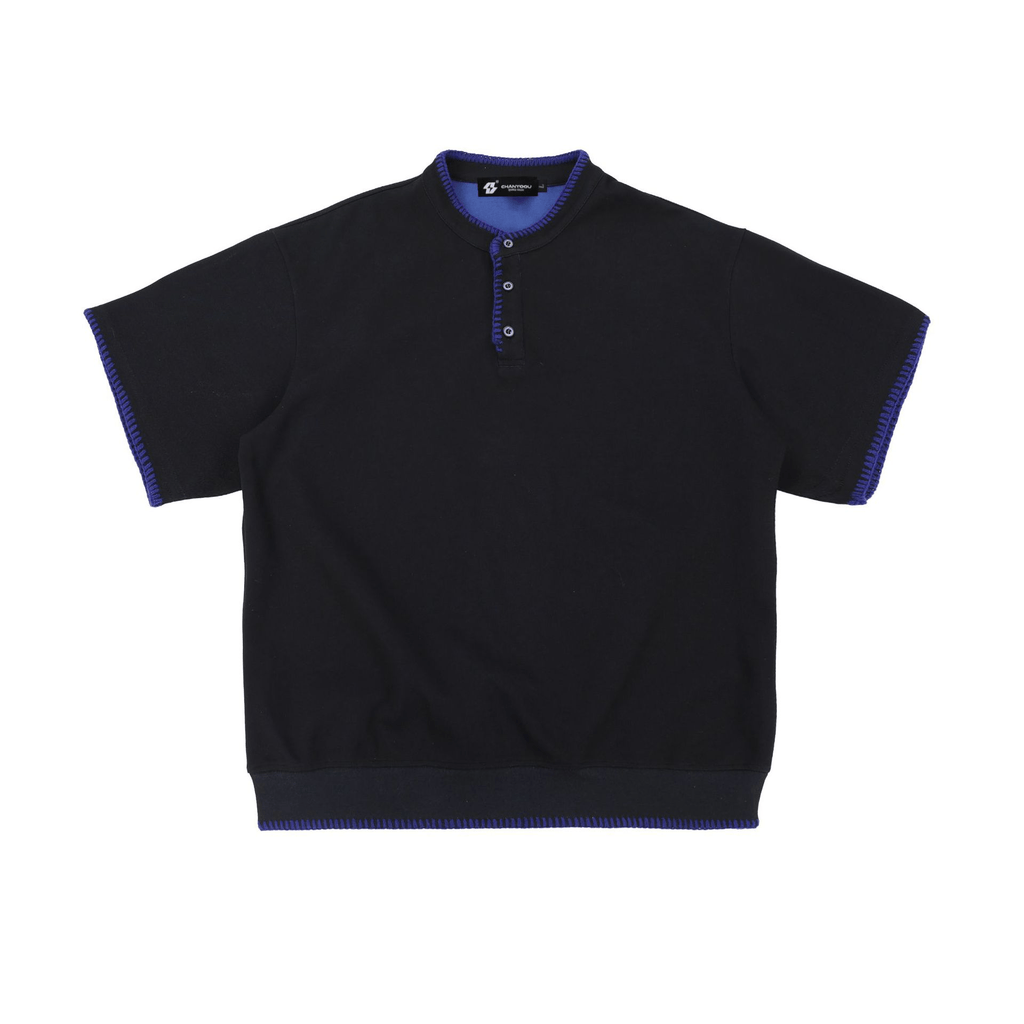 Vintage Old Money Knit Henley Shirt - COPPING THREADS - CT Select