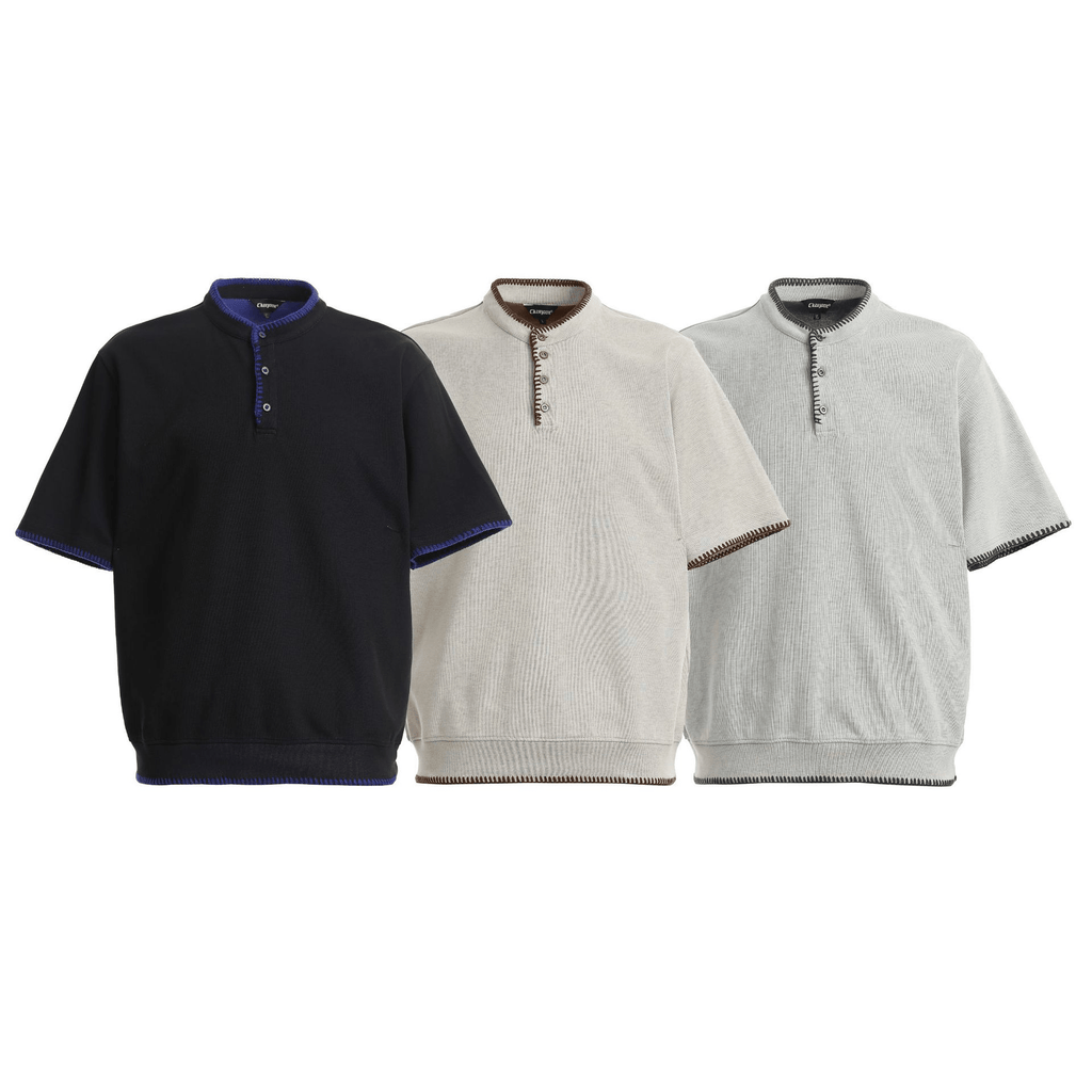 Vintage Old Money Knit Henley Shirt - COPPING THREADS - CT Select