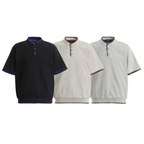 Vintage Old Money Knit Henley Shirt - COPPING THREADS - CT Select