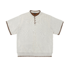 Vintage Old Money Knit Henley Shirt - COPPING THREADS - CT Select