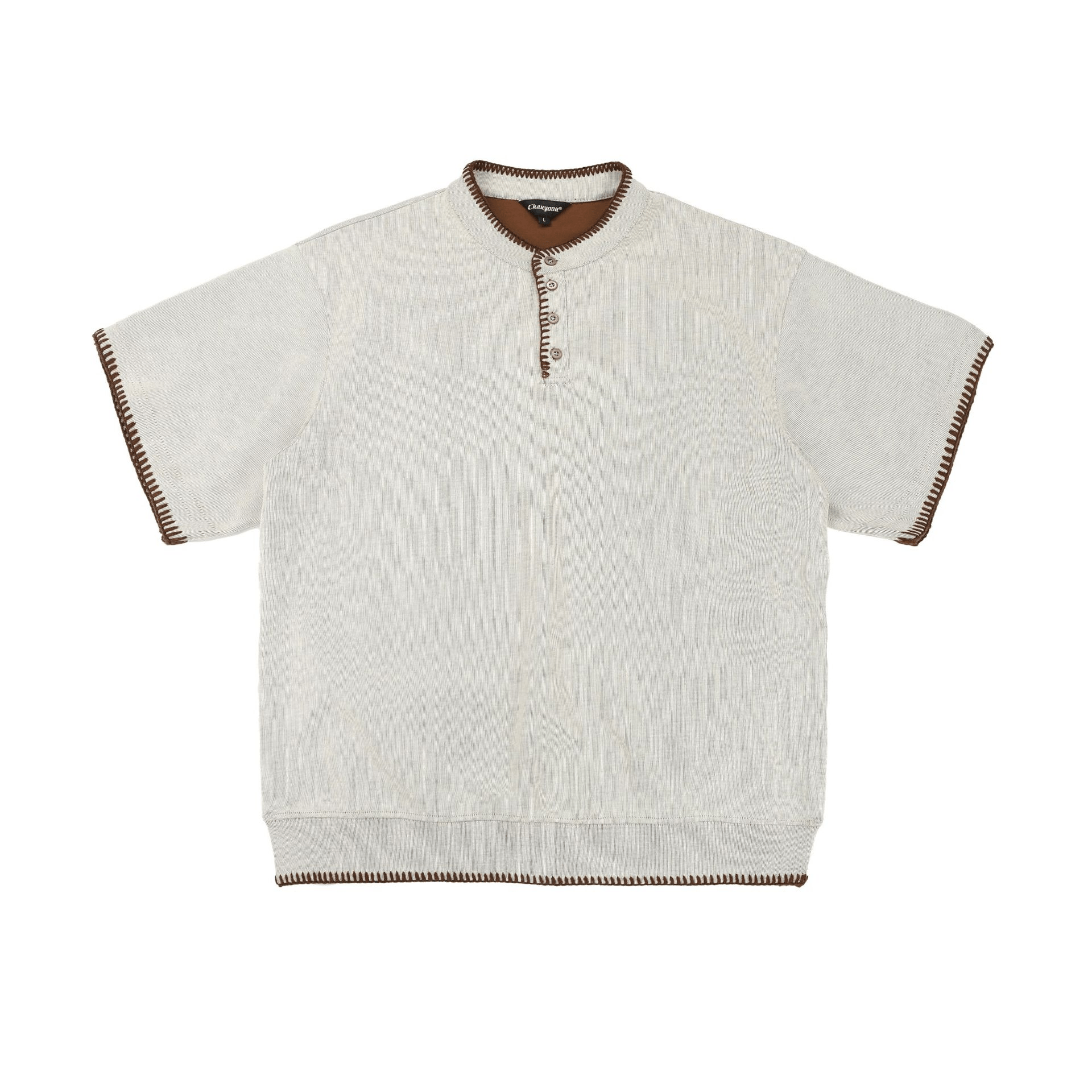 Vintage Old Money Knit Henley Shirt - COPPING THREADS - CT Select