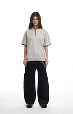 Vintage Old Money Knit Henley Shirt - COPPING THREADS - CT Select