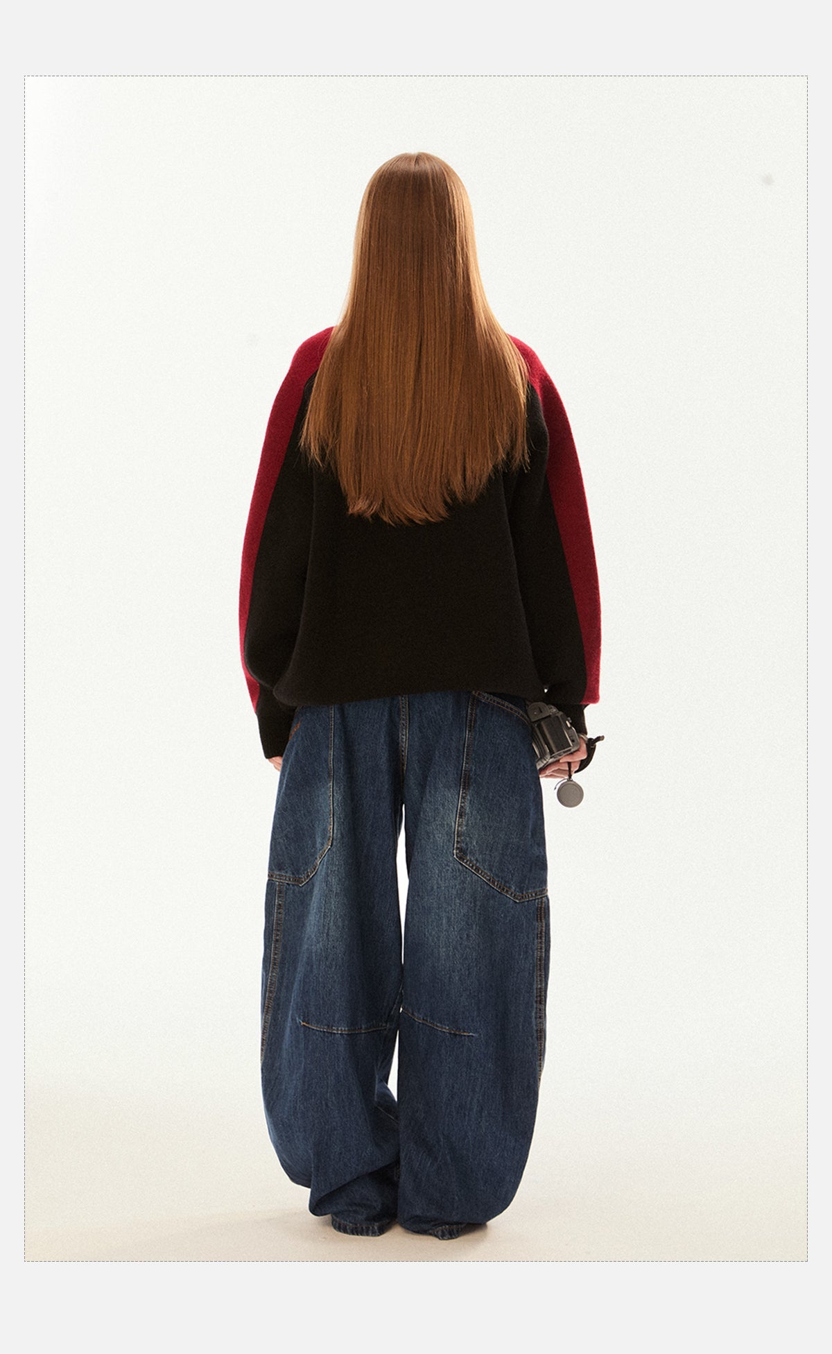 Vintage Oversized Pocket Curved Knife - Cut Denim - COPPING THREADS - CHICISLAND