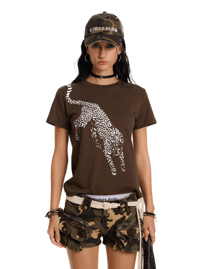 Vintage Panther Graphic Tee Main Image