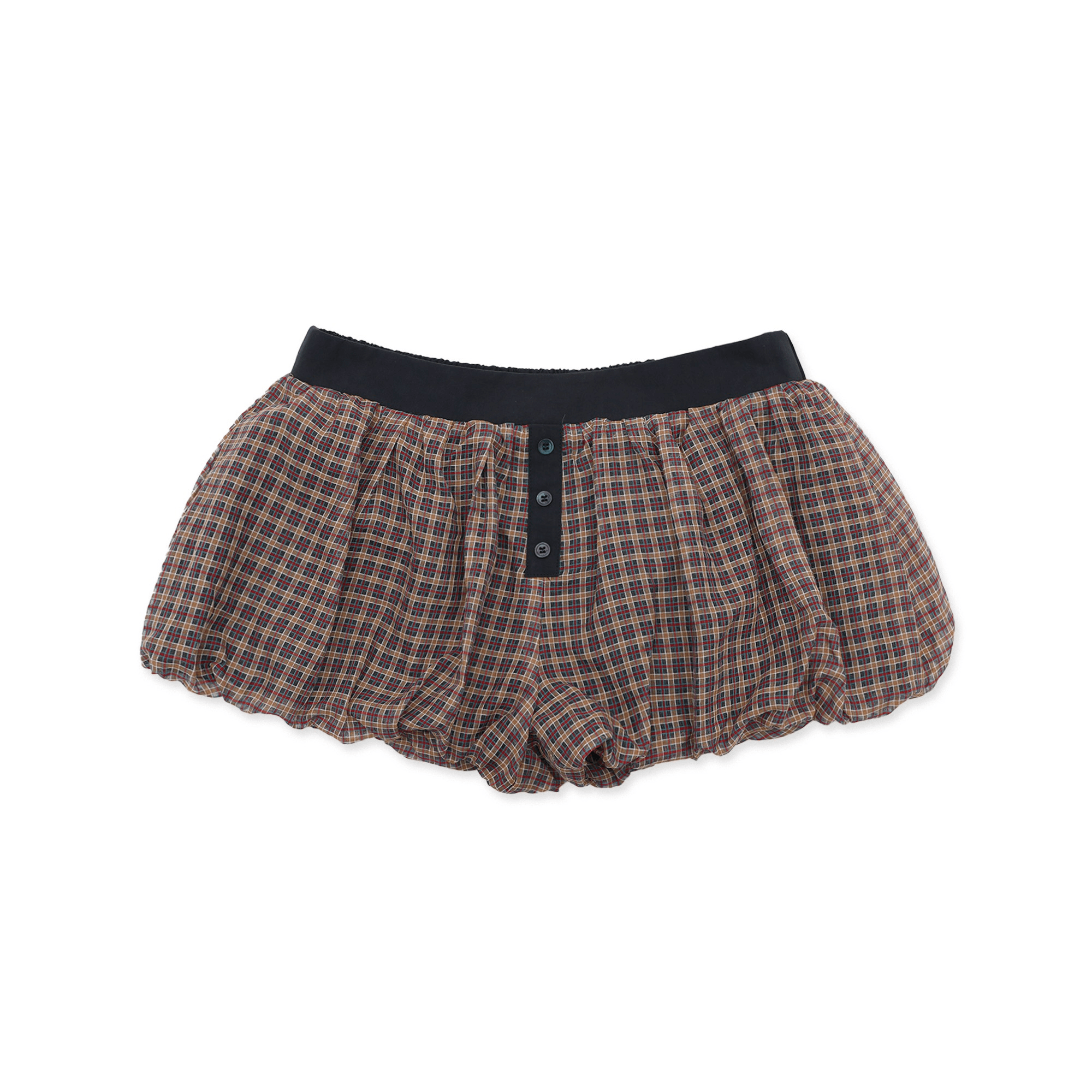 Vintage Patchwork Plaid Colorblock Short Sleeve Shirt - COPPING THREADS - MOROMORO 메인 이미지