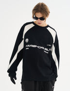 Vintage Patchwork Round Neck Long Sleeve Tee - COPPING THREADS - Harsh and Cruel